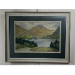 E. Prosser A pair of Lake District views, watercolour, 1950s, uniformly framed and mounted under
