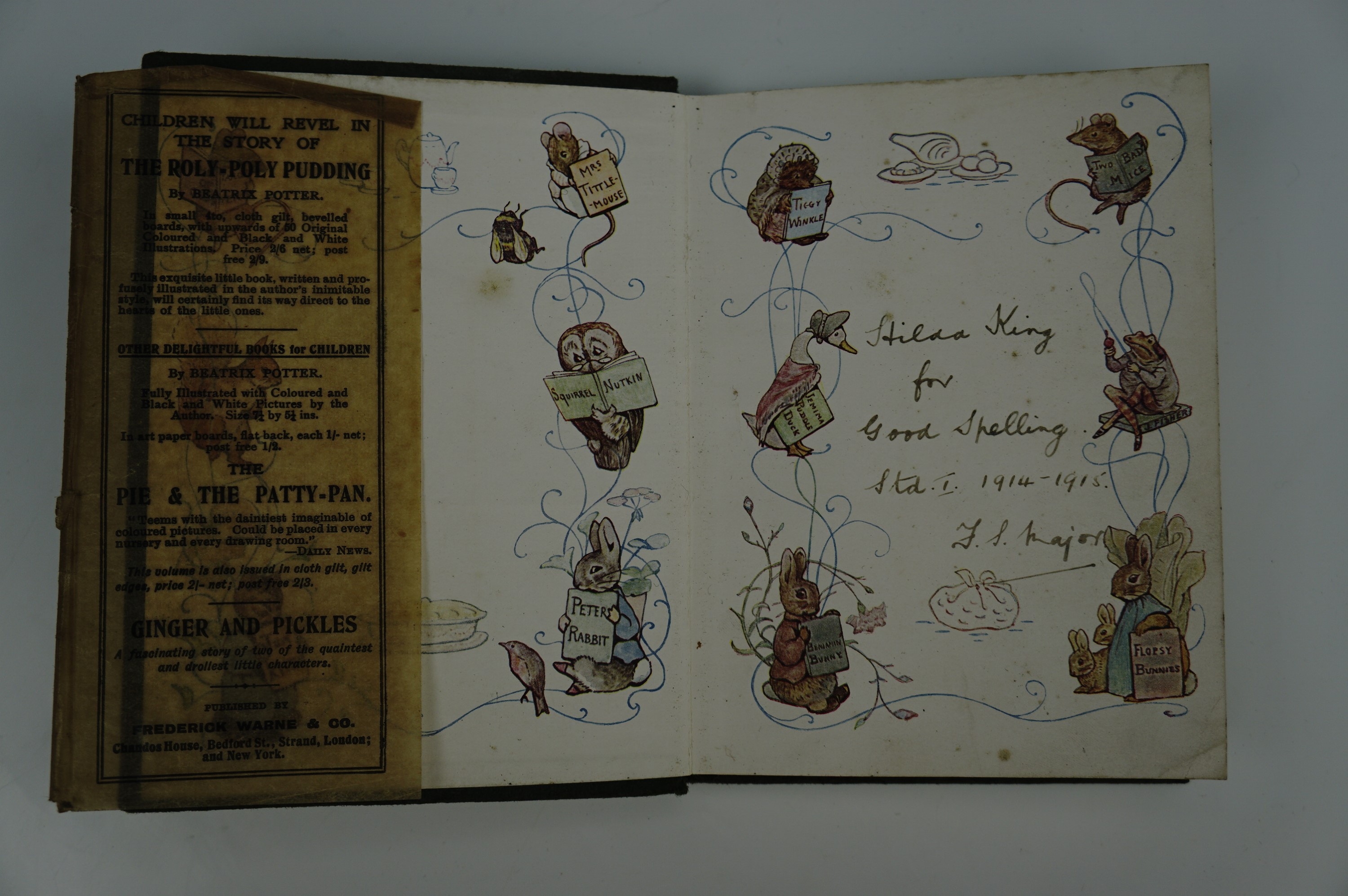 An early edition of Beatrix Potter's "The Tale of the Flopsy Bunnies", Warne, in original glassine - Image 2 of 10