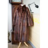 A vintage fur coat