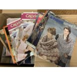Two cartons of new old shop stock knitting patterns