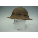 A Second World War Street Fire Party helmet