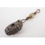 A Great War pendant Stanhope viewer in the form of a Mills grenade, the Stanhope depicting British