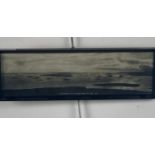 A period framed panoramic photographic print of the German High Seas Fleet in Scapa Flow, November