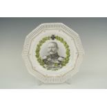 An Imperial German General Hindenburg portrait plate, 25 cm