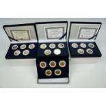 A Westminster Collection Ltd "United States 50 State Quarters" coin collection, cased with