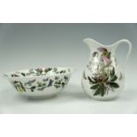 A Portmeirion "Botanical Garden" ewer and basin