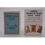 Two sets of Great War themed playing cards including a set depicting First World War historic