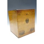 An uncommonly large Mauchline ware box, bearing vignettes of Lodore Falls, Derwentwater and