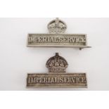 Two Great War Imperial Service badges
