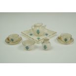 A W.H. Goss miniature porcelain tea set