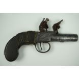 A George III flintlock pocket pistol by Davidson of London, 16 cm