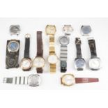 A quantity of 1960s and other vintage wristwatches