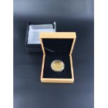 A 2015 gold Britannia 1 oz fine gold coin