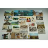 A quantity of vintage postcards including views of Scotland, London etc