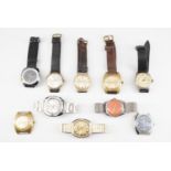 A quantity of 1960s and other vintage wristwatches