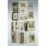 A large quantity of Great War and early 20th Century greetings cards and postcards