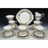 A Paragon 'Country Lane' tea set for six