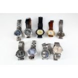 A group of sports and other wristwatches including a 1970s Kings De Luxe
