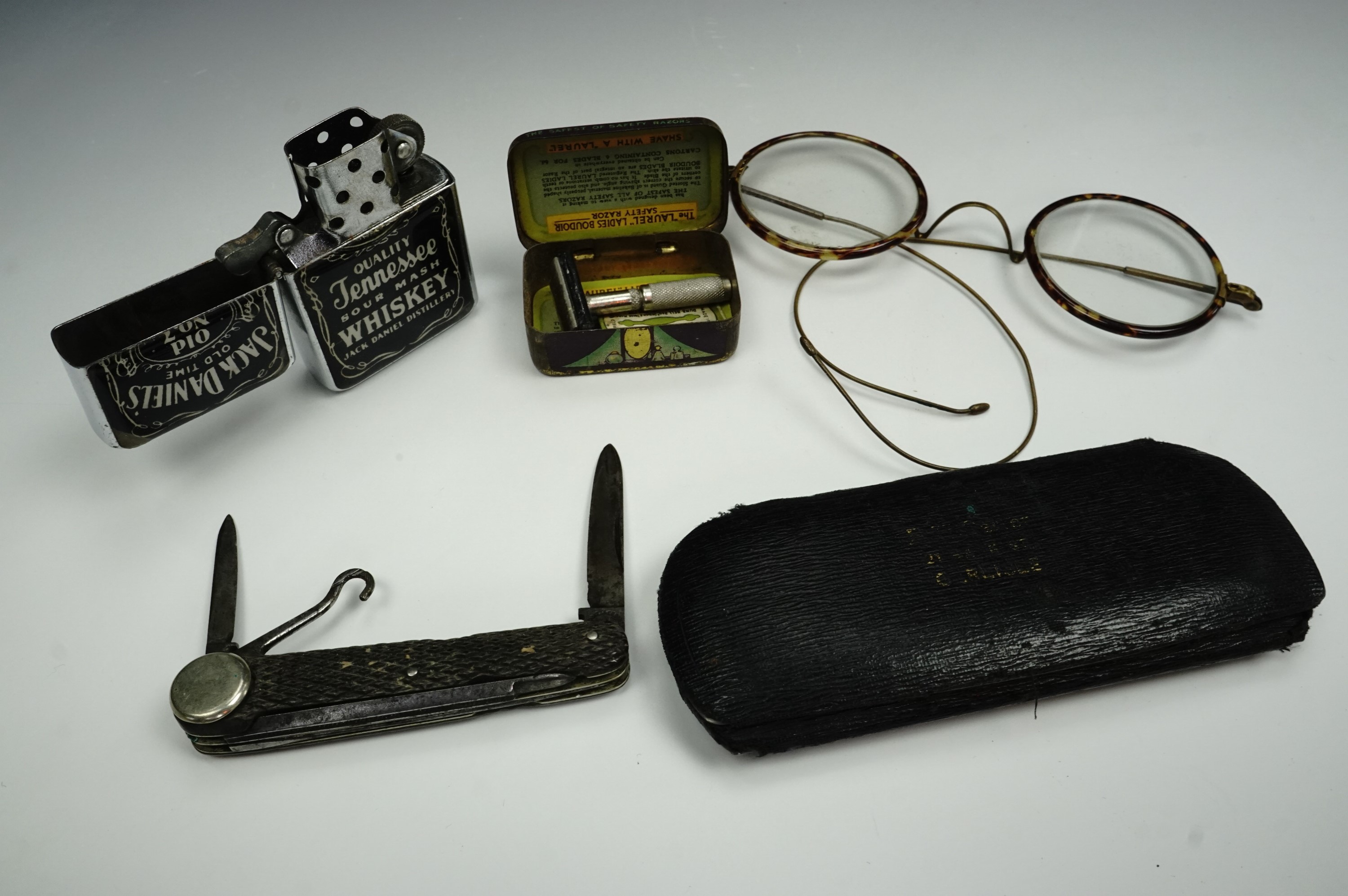 Sundry small collectables including a Victorian folding combination knife by Brookes and Crookes - Image 2 of 2