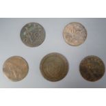 A small group of 18th Century East India Company copper coins