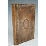 A fine 18th Century note or writing book, all edges gilt, bound in gilt-tooled calf, one leaf