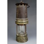 A vintage miner's safety lamp, 26 cm