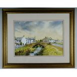 Four late 20th century watercolours of Allonby, two by Eileen Sinclair 36.5 cm x 45 cm, one by Irwin