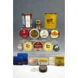 A large quantity of vintage tobacco and flake tins including Dunhill, Three Nuns, Ogden's etc