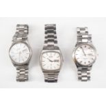 Three vintage Seiko quartz wristwatches