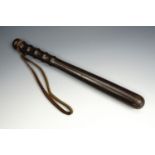 A 20th century police truncheon, 38 cm