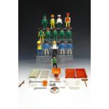 A group of 1970s Geobra Playmobil toys