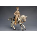 An early 20th Century Elastolin type toy soldier: a Commonwealth mounted army officer, 16 cm