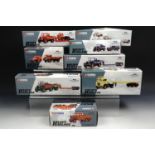 Eight 'Corgi Classics' heavy haulage die-cast model wagons including Wynn's Transport, Pickfords