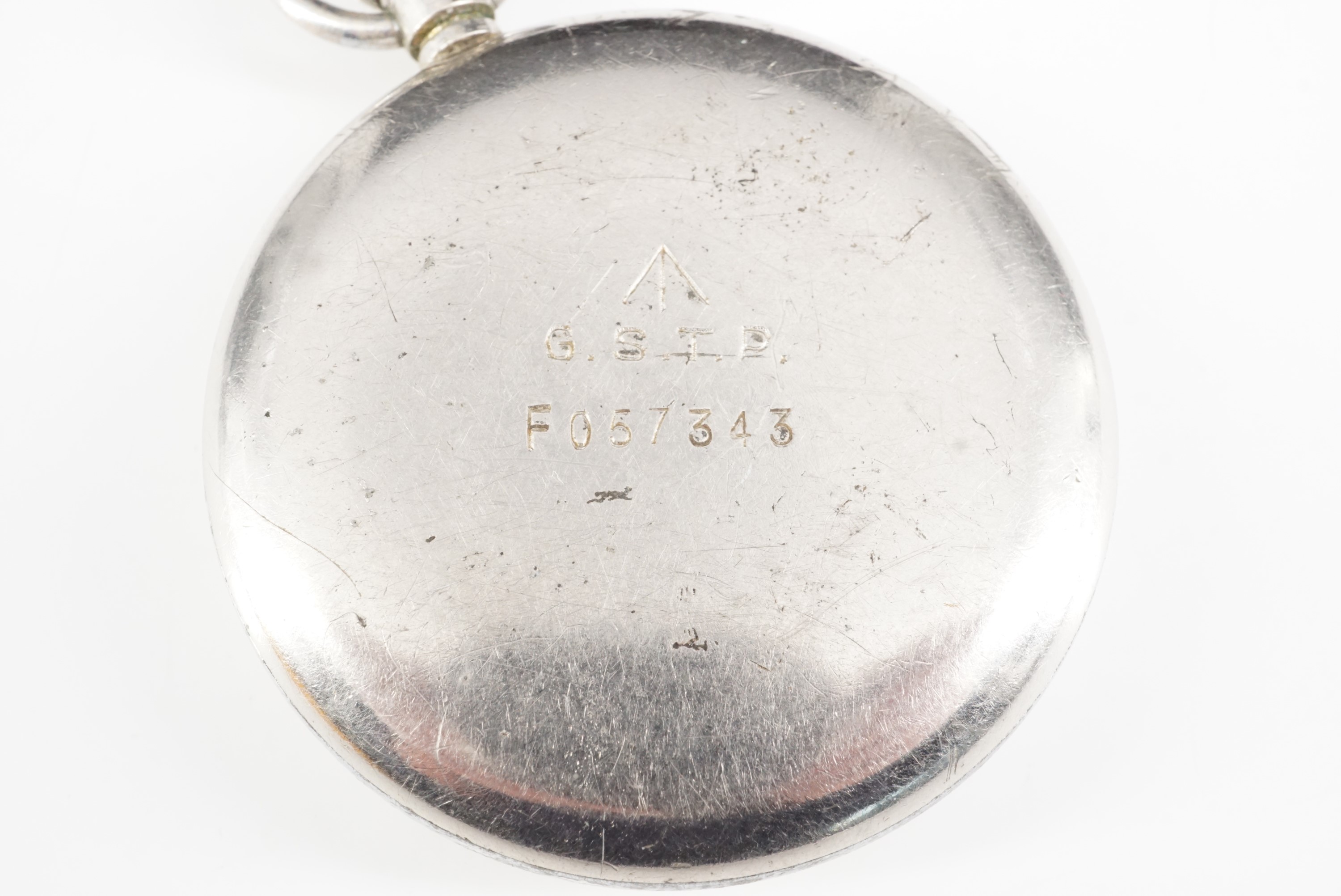 A Second World War GSTP pocket watch, (running when catalogued) - Image 2 of 2