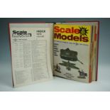 A quantity of bound "Scale Models" hobby magazines, circa 1970s