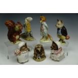 Seven Beswick Beatrix Potter figurines, tallest 12 cm