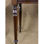 A Victorian plum pudding mahogany writing table, 11 cm x 52 cm x 78 cm