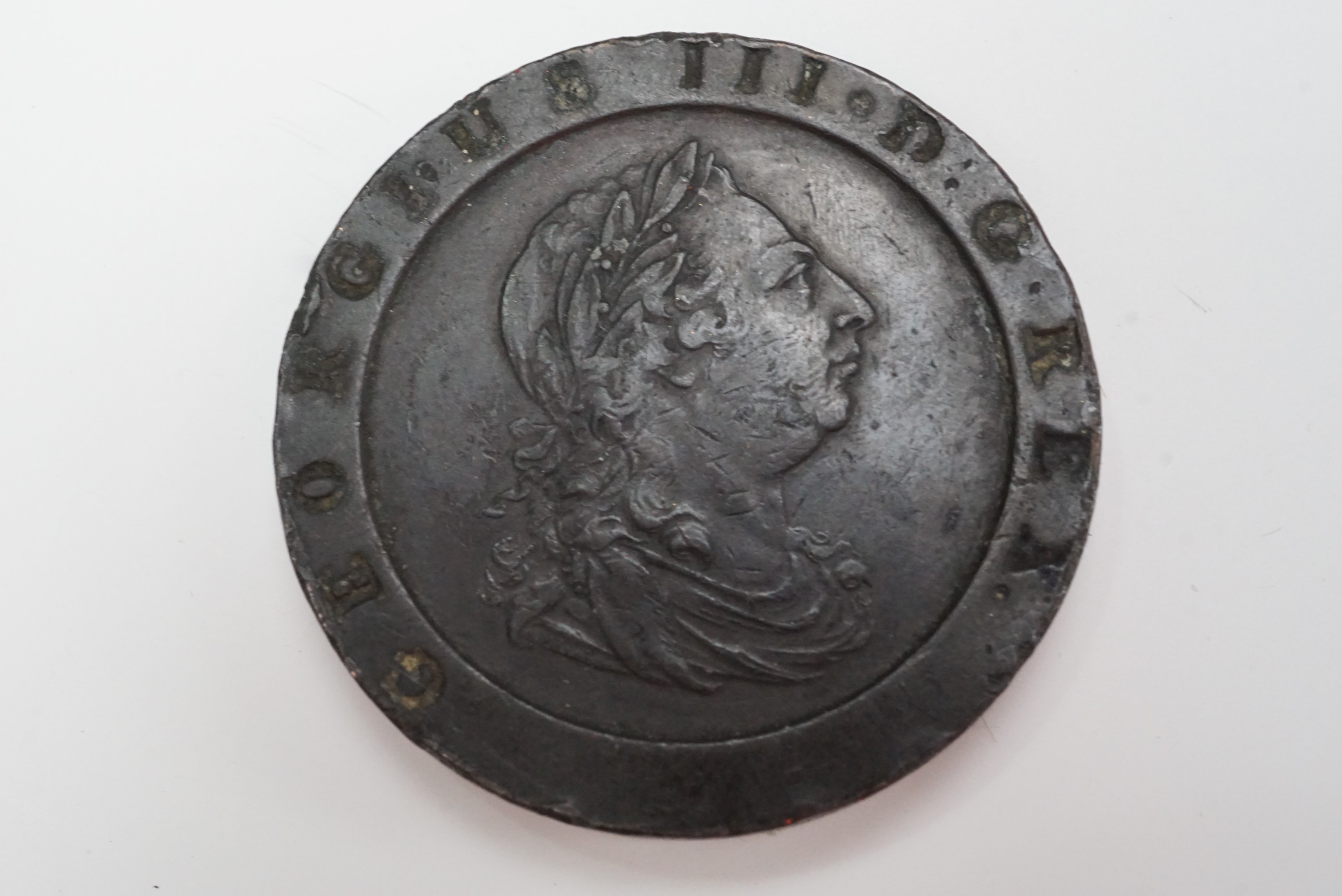 A 1797 "cartwheel" 2d coin
