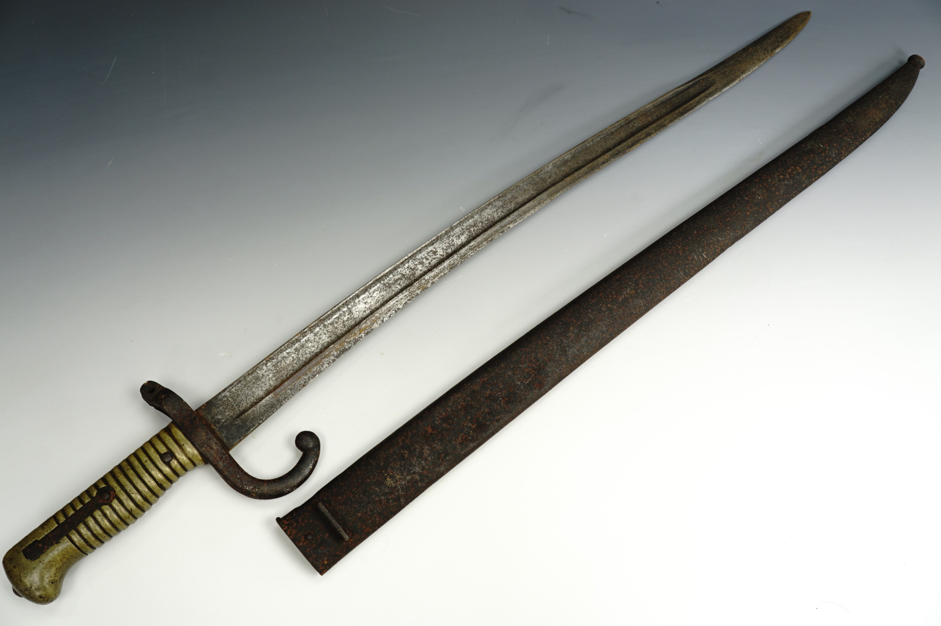 A German export Remington rolling block rifle bayonet, circa 1860s