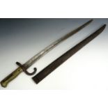 A German export Remington rolling block rifle bayonet, circa 1860s