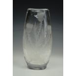 A Stuart Crystal thistle pattern vase, 15 cm