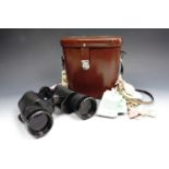 A set of Zeiss 7 x 50 Binoctem binoculars with race tags
