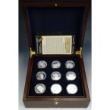 A Route to Victory silver £5 coin set, (18)