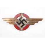 A German Third Reich DLV cap badge