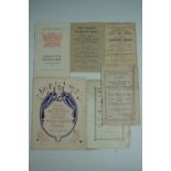 A small group of Carlisle ephemera including Victorian theatre bills printed respectively on paper