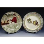 Two early 20th century Royal Doulton series ware plates