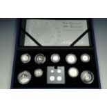 A 2006 Queen's 80th Birthday Collection thirteen coin silver proof set