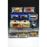 A quantity of Dinky and other miniature die-cast model cars including 'The Rolls Royce and Bentley