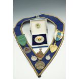 A quantity of Masonic and other friendly society jewels etc