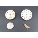 A Victorian lever pocket watch movement and face, the latter marked John Forrest, London,